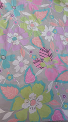 Burn Out Alb cu Flori Tropicale MAT1014