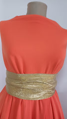 Crep Jerse Orange, fluid, elastic  ELA1364