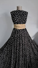 Jerse Viscoza, Negru cu Buline Albe ELA1399