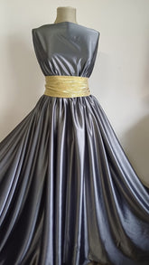 Matase Satinata Gri Mercur MAT1159