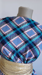 Material Elastic in Carouri Turcoaz/Albastru ELA1067