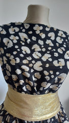 Voal Negru Animal print VOAL1113