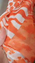 Voal ANIMAL PRINT Ivory/Caramiziu deschis VOAL1201