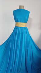 Plasa Elastica Albastru Oceanic model cu pătrățele ELA1361