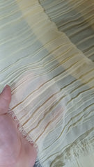 Voal Plisat Galben Deschis VOAL1239