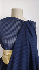 Plasa Lycra Bleumarin, cu model dungat ELA1503