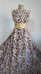 Crep Regal ANIMAL PRINT Ivory/Negru/ Caramiziu VOAL1091