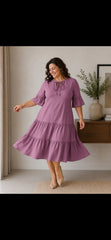Tipar Rochie cu Volane m46