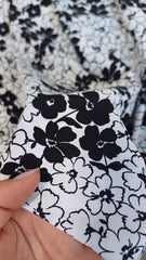 Matase Maroken Flori ALB/NEGRU MAT1012