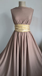 Material Elastic cu model in relief Bej inchis ELA1382