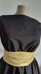 Stofa Neagra cu Puf Catifelat pe fata STO1233