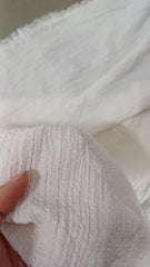 Jacquard  Gofrat Alb MAT1391