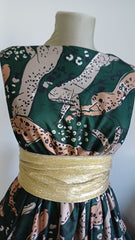 Stofa Crepe Safari Verde/Bej/Canel STO1235