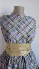 Mătase Romburi Lila/Olive MAT1602