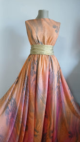 Voal crinkle imprimeu Toamna Parfumata VOAL1217