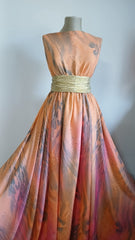 Voal crinkle imprimeu Toamna Parfumata VOAL1217