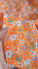 Poplin Bumbac, 100% fibră naturală, ORANGE ALB/MOV/VERDE BBC1094