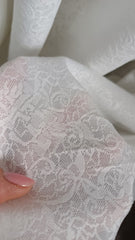 Material elastic IVORY, dantelat DAN1091