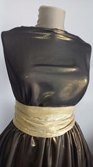 Voal Lurex Negru Auriu VOAL1108