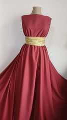 Matase finuța, RED BRICK, usor elastica MAT1435