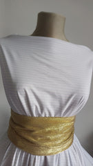 Poplin Bumbac Alb dungi Bleo BBC1035