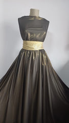 Voal Lurex Negru Auriu VOAL1108