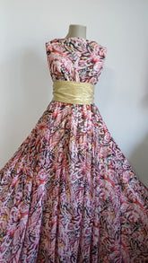 Voal Chifon imprimeu Pictura Abstracta VOAL 1213