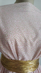 Poplin Bumbac, 100% fibră naturală, Rozaliu cu Picățele Roz/Kaki/Grena BBC1093