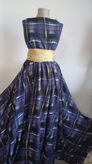 Tesatura Bumbac 100, Carouri Mov/Negru/Galben/Magenta BBC1232