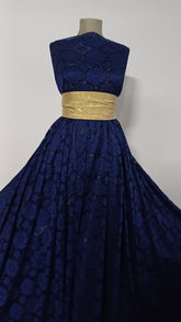 Dantelă Elastică Bleumarin DAN1058