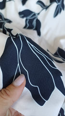 Latina Spandex - Nude cu Lalele Stilizate Negru STO1304