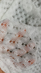 Milano- Dantela Alb Optic croșetată cu model ROCOCO DAN1081