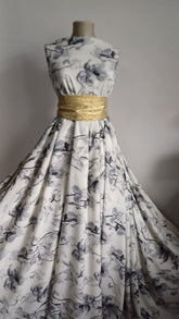 Silky Alb cu Irisi Gri mătase elastica MAT1374