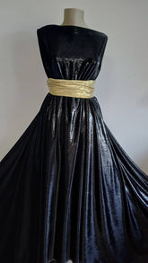 Catifea Lurex Negru CAT1053