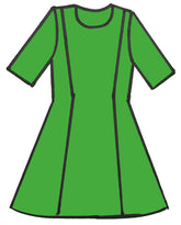 Tipar Rochie in Clini- Damă m36