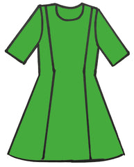 Tipar Rochie in Clini- Damă m36