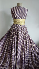 Material Elastic Hexagoane Alungite Crem/Albastru/Caramiziu ELA1131