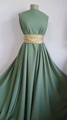 Stofă Verde Salvie Heringbone Spandex STO1045
