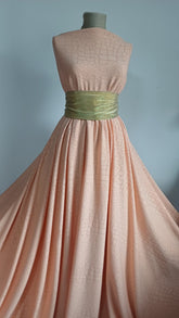 Milano Collection Marmorat Peach Fuse-material elastic ELA1357