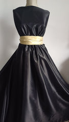 Matase Vegetala Texturata, neagră MAT1304