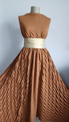 JERSEY Rasato Goffrato, culoarea Noce ELA1256