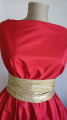 Tafta dublata cu milaneza pe dos, textura infoiata MAT1225