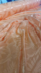 Jaquard Viscoză, Orange Deschis cu model Satinat MAT1350