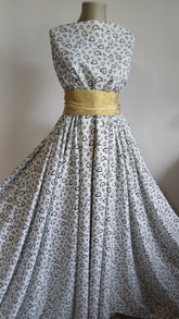 Mătase Elastica  Alb Inimioare Negre MAT1124