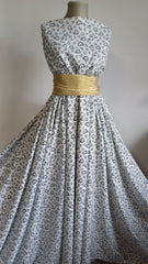 Mătase Elastica  Alb Inimioare Negre MAT1124