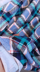 Material Elastic in Carouri Turcoaz/Albastru ELA1067