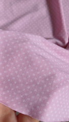 Polyamida- Lycra Roz cu Picatele Albe ELA1098