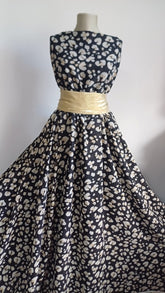 Voal Negru Animal print VOAL1113