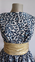 Batist Bumbac Alb/animal Print Bleumarin/Bleo BBC1230