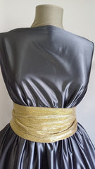 Matase Satinata Gri Mercur MAT1159